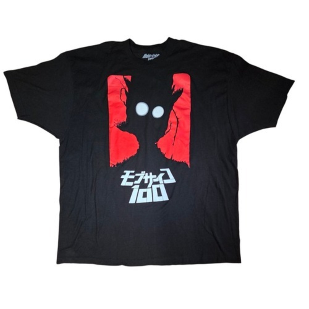 2017 Mob Psycho 100 Crunchyroll Anime Graphic Black T-Shirt 3XL Shigeo Kageyama